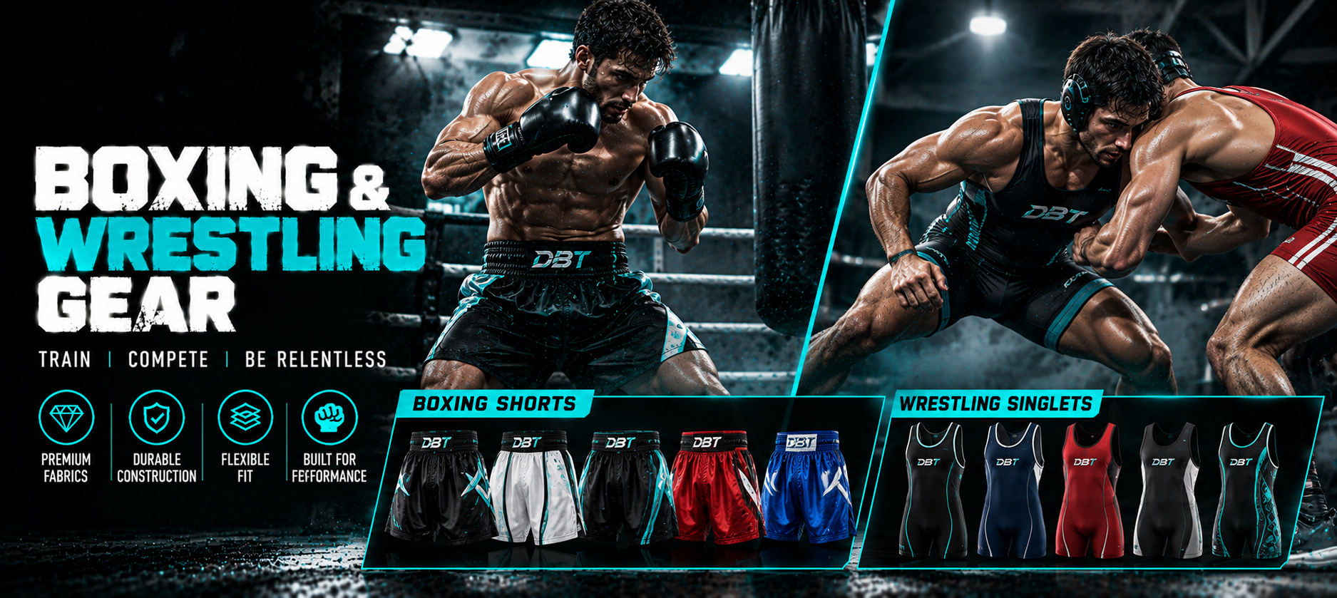 DBT Boxing & Wrestling Gear Showcase